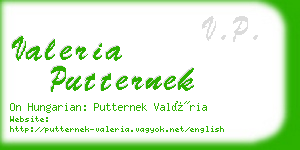 valeria putternek business card